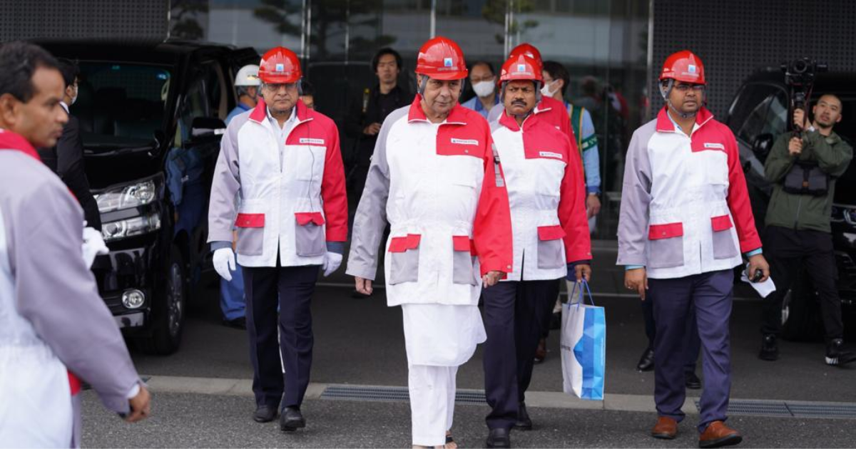 Odisha CM Patnaik visits Kimitsu Steel Works in Japan